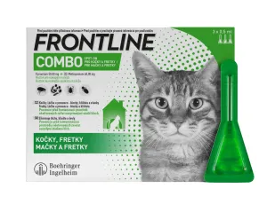 FRONTLINE Combo spot-on pre mačky a fretky 3 x 0,5 ml