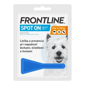 FRONTLINE Spot-on dog pipeta proti kliešťom a blchám pre psy S 0,67ml