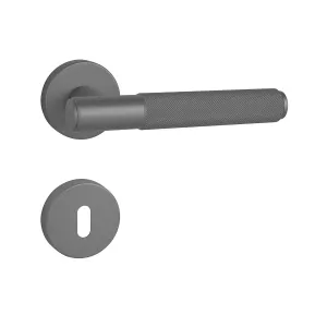 Kľučka na dvere FO - CITY - R ANM - antracit matný (G01) | MP-KOVANIA.sk #8602112
