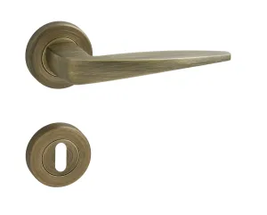 Kľučka na dvere FO - FOGLIO - R BRM - bronz matný (B03) | MP-KOVANIA.sk #4127821