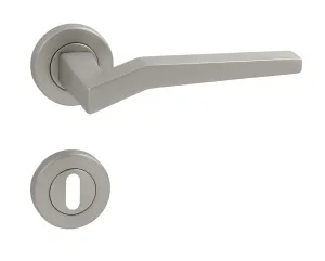 Kľučka na dvere FO - GENOVA - R NIM - nikel matný (N16) | MP-KOVANIA.sk #4127803