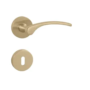 Kľučka na dvere FO - LAURA 2 - R ZLM.LL - zlatá matná (S01) | MP-KOVANIA.sk #4109740