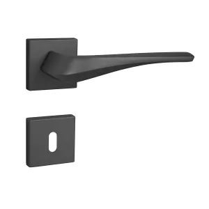 Kľučka na dvere FO - MINERVA - HR CIM - čierna matná (N52) | MP-KOVANIA.sk #4111784
