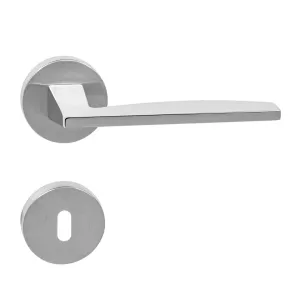 Kľučka na dvere FO - MODENA - R EPR CHM/CHL - chrom matný/chróm lesklý (C02) | MP-KOVANIA.sk #5642719