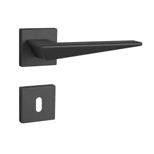Kľučka na dvere FO - NAXOS - HR CIM - čierna matná (N52) | MP-KOVANIA.sk #4111788