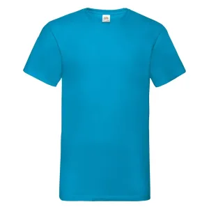 Blue Men's T-shirt Valueweight V-Neck Fruit of the Loom