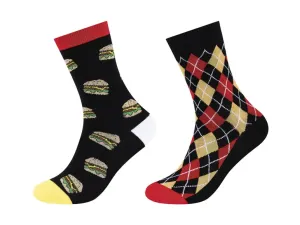 Fun Socks Dámske/Pánske ponožky (36/40, hamburger)