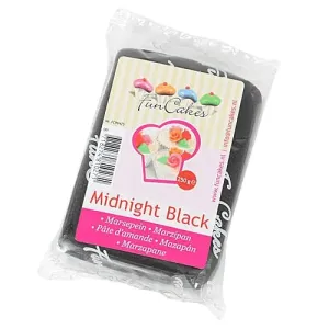 Čierny marcipán Midnight Black 250 g - FunCakes #2255825