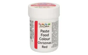 Gélová jedlá farba červená Christmas Red - 30 g - FunCakes