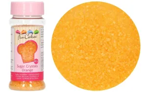 Farebný dekoračný cukor oranžový 80 g - FunCakes #8828922