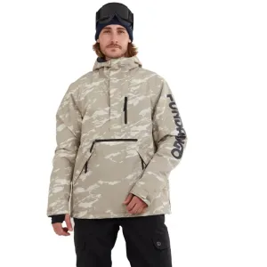 FUNDANGO TILBURY Pánska lyžiarska/snowboardová bunda, sivá, veľkosť