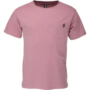 FUNDANGO TALMER POCKET T-SHIRT Pánske tričko, ružová, veľkosť