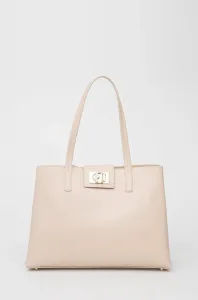 Kožená kabelka Furla ružová farba #184687