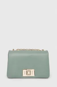 Kožená kabelka Furla zelená farba #8542729