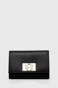 Kožená peňaženka Furla dámsky, čierna farba #4232647