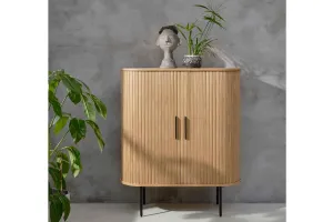 Furniria Dizajnová skrinka Vasiliy 118 cm prírodný dub