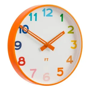 Detské nástenné hodiny Future Time FT5010OR Rainbow orange 30cm #3442469