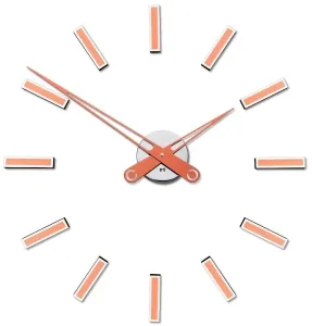 Dizajnové nalepovacie hodiny Future Time FT9600CO Modular copper 60cm #3442597