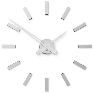 Dizajnové nalepovacie hodiny Future Time FT9600SI Modular chrome 60cm #3442438