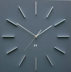 Dizajnové nástenné hodiny Future Time FT1010GY Square grey 40cm #3441940