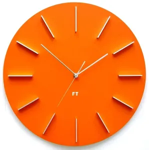 Dizajnové nástenné hodiny Future Time FT2010OR Round orange 40cm #3441946