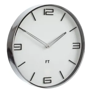 Dizajnové nástenné hodiny Future Time FT3010WH Flat white 30cm #3442472