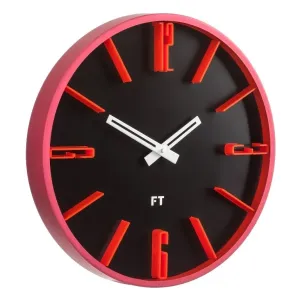 Dizajnové nástenné hodiny Future Time FT6010BK Numbers 30cm #3442540