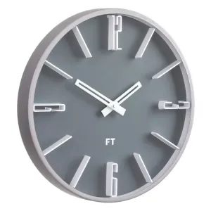 Dizajnové nástenné hodiny Future Time FT6010GY Numbers 30cm #3442541