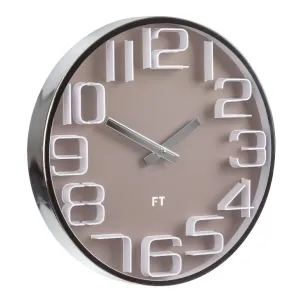 Dizajnové nástenné hodiny Future Time FT7010BR Numbers 30cm #3442543