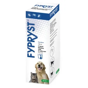 Fypryst 2,5 mg/ml Kožný sprej - roztok pre mačky a psov 100 ml