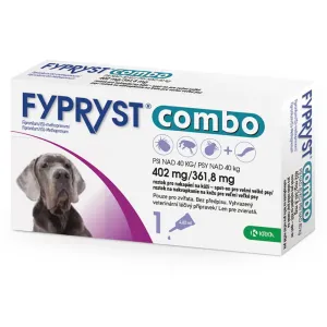 FYPRYST combo 402 mg/361,8 mg PSY NAD 40 KG roztok na kvapkanie na kožu pre veľmi veľké psy (pipeta) 1x4,02 ml