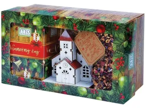 Fyto Pharma Darčeková kazeta Vianoce Vianočný čaj: sypaný 100g + porciovaný 20x2g + dekorácia kostolík
