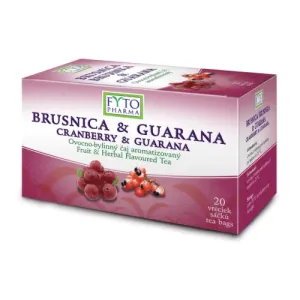 Fyto Pharma Brusnica & guarana ovocno-bylinný čaj v nálevových vrecúškach 20 x 2 g