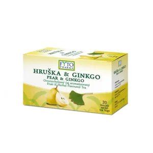 Fyto Pharma Hruška a ginkgo ovocno-bylinný čaj v nálevových vrecúškach 20 x 2 g
