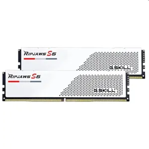 G.SKILL 64 GB Pamäťová sada DDR5 6000 CL30 Ripjaws S5, biela F5-6000J3040G32GX2-RS5W