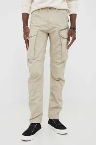 Bavlnené nohavice G-Star Raw béžová farba, rovné #9340812