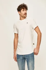 Bavlnené tričko G-Star Raw biela farba, jednofarebné #5656853