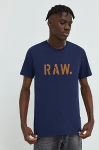 Bavlnené tričko G-Star Raw zelená farba, s potlačou #258525