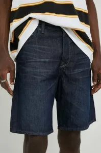 Rifľové krátke nohavice G-Star Raw pánske, tmavomodrá farba #7521621