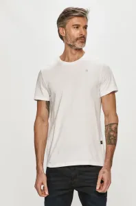 Bavlnené tričko G-Star Raw pánsky, biela farba, jednofarebný #8031879