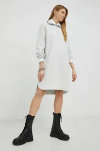 Bavlnené šaty G-Star Raw šedá farba, mini, oversize #9259890