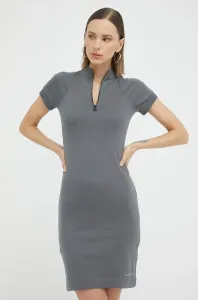 Bavlnené šaty G-Star Raw šedá farba, mini, priliehavá #8138403