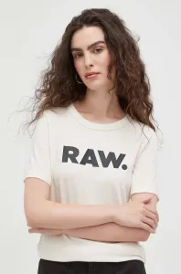 Bavlnené tričko G-Star Raw béžová farba #7293303