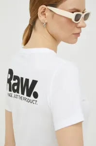 Bavlnené tričko G-Star Raw biela farba #6987239