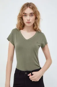 Bavlnené tričko G-Star Raw dámsky, zelená farba #8489672