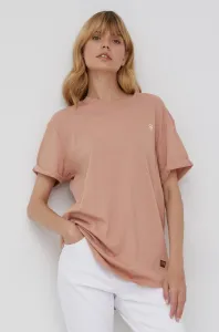 Bavlnené tričko G-Star Raw ružová farba, #160405
