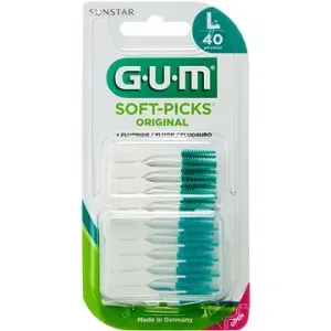 GUM Soft-Picks Large masážna s fluoridmi, ISO 2, 40 ks