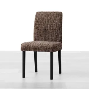 Bielastické poťahy VITTORIA hnedá stoličky s operadlom 2 ks (45 x 45 x 50 cm)