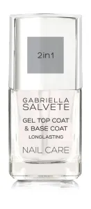 Gabriella Salvete Nail Care Top & Base Coat podkladový a vrchný lak na nechty s gélovou textúrou 11 ml
