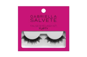 Gabriella Salvete False Eyelash Kit Flirty umelé mihalnice umelé mihalnice 1 pár + lepidlo na mihalnice 1 g pre ženy